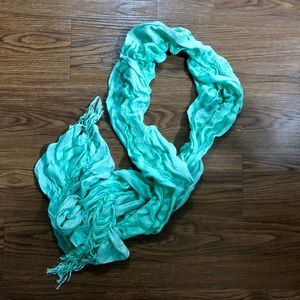 Mint Triple Fabric Scarf